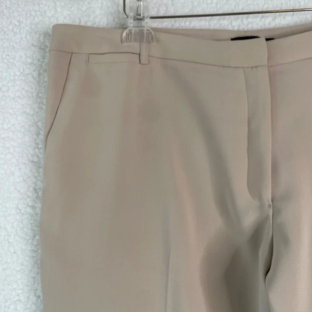 Tommy Hilfiger Womens Beige Dress Pants Size 16 Tan Straight Leg Work Trousers